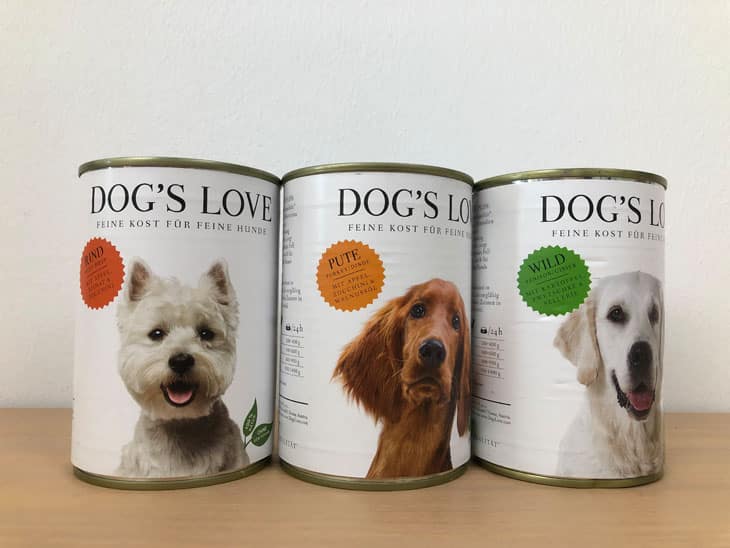 Dogs Love Hundefutter Produktsortiment